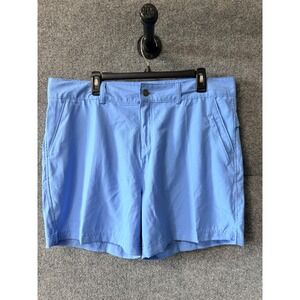 Magellan Outdoors Womens XL Falcon Lake Shorty Shorts Light Blue Classic Fit